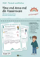 Vorschau - Unterrichtsreihen - Handwerk und Fabrik: Arbeitsblätter Sachunterricht 3/4 – 41 Seiten mit Lösungen - Deckblatt