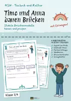 Vorschau - Unterrichtsreihen - Brücken bauen: Arbeitsblätter Sachunterricht 3/4 – 41 Seiten mit Lösungen - Seite 1