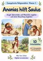 Vorschau - Arbeitsblätter - Ananias hilft Saulus | Religion Klasse 1 Arbeitsblätter | Evangelische Religionslehre | 10 Arbeitsblätter als PDF - Deckblatt