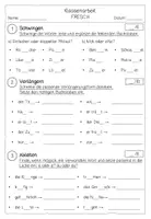 Vorschau - Arbeitsblätter - Klassenarbeit & Test FRESCH – alle 5 Rechtschreibstrategien | Klasse 3 & 4 | Verlängern, Ableiten, Merkwörter, Groß- & Kleinschreibung, Schwingen - Seite 2