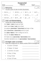 Vorschau - Arbeitsblätter - Klassenarbeit & Test FRESCH – alle 5 Rechtschreibstrategien | Klasse 3 & 4 | Verlängern, Ableiten, Merkwörter, Groß- & Kleinschreibung, Schwingen - Seite 3