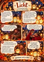 Vorschau - Bildkarten - 🕯️ Das kleine Licht – eine liebevolle Mitmachgeschichte zu St. Martin 🕯️ - Seite 2