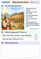Vorschau - Arbeitsblätter - Noah und Gottes Versprechen | Religion Klasse 2 Arbeitsblätter | Evangelische Religionslehre | 10 Arbeitsblätter als PDF - Seite 2