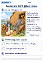 Vorschau - Arbeitsblätter - Noah und Gottes Versprechen | Religion Klasse 2 Arbeitsblätter | Evangelische Religionslehre | 10 Arbeitsblätter als PDF - Seite 3