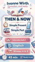 Vorschau - Arbeitsblätter - Englisch : Then & Now – Simple Present vs. Simple Past (Sek I / A2–B1) – Differenzierte Partnerarbeit (Niveau A & B / Ready to Use mit Handreichung - Deckblatt