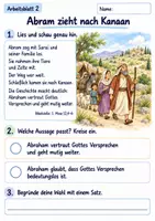 Vorschau - Arbeitsblätter - Abraham vertraut Gott | Religion Klasse 2 Arbeitsblätter | Evangelische Religionslehre | 10 Arbeitsblätter als PDF - Seite 2