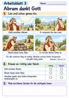 Vorschau - Arbeitsblätter - Abraham vertraut Gott | Religion Klasse 2 Arbeitsblätter | Evangelische Religionslehre | 10 Arbeitsblätter als PDF - Seite 3