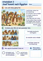 Vorschau - Arbeitsblätter - Josef – Gott führt zum Guten | Religion Klasse 2 Arbeitsblätter | Evangelische Religionslehre | 10 Arbeitsblätter als PDF - Seite 3