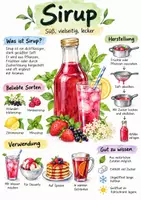 Vorschau - Arbeitsblätter - Lernplakat + Arbeitsblätter zum Thema "Sirup" + Lösung & MP3 + - Deckblatt