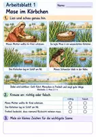 Vorschau - Arbeitsblätter - Mose – Gott führt in die Freiheit | Religion Klasse 2 Arbeitsblätter | Evangelische Religionslehre | 10 Arbeitsblätter als PDF - Seite 1