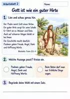 Vorschau - Arbeitsblätter - Mit Psalmen beten | Religion Klasse 2 Arbeitsblätter | Evangelische Religionslehre | 10 Arbeitsblätter als PDF - Seite 2
