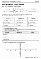 Vorschau - Stationenlernen - Quadratische Funktionen Nullstellen | Klasse 9 Arbeitsheft - Seite 3
