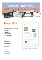 Vorschau - Arbeitsblätter - job profiles (2) - Berufe kennenlernen auf englisch + Bingo Spiel - Deckblatt