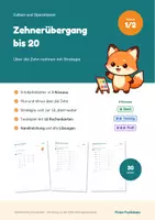 Vorschau - Arbeitsblätter - Zahlenraum 20 Klasse 1 im Paket – Mengen erfassen (Kraft der Fünf) und Zehnerübergang mit Lösungen - Seite 1