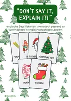 Vorschau - Arbeitsblätter - "Don't say it, explain it" - Begriffskarten Englisch Weihnachten - Deckblatt
