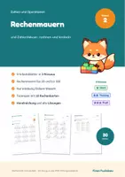Vorschau - Arbeitsblätter - Rechenmauern und Zahlenhäuser Klasse 2 – Plus und Minus bis 100 knobeln, differenziert mit Lösungen - Deckblatt