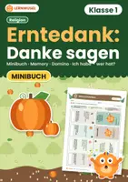 Vorschau - Arbeitsblätter - Herbst und St. Martin Klasse 1 und 2 Bundle | Laterne, Silben, Kastanien zählen, Apfel - Seite 1