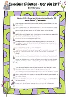 Vorschau - Stundenentwürfe - Gemeiner Beinwell | Sachtext - Interview | Steckbrief - Seite 1