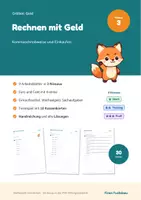 Vorschau - Arbeitsblätter - Geld Klasse 3 – Kommaschreibweise, Rechnen mit Euro und Cent, Einkaufen: differenziert mit Lösungen - Deckblatt