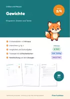 Vorschau - Arbeitsblätter - Gewichte Klasse 3 und 4 – Kilogramm, Gramm, Tonne umrechnen und vergleichen: differenziert mit Lösungen - Deckblatt