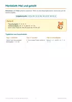 Vorschau - Arbeitsblätter - Einmaleins mal und geteilt Klasse 2/3 – Aufgabenfamilien, Umkehraufgaben, Lücken: differenziert mit Lösungen - Seite 3