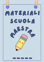 anteprima - Materiale di supporto/inclusione - Copertina Quaderno della Maestra - Pagina 1