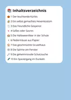 Vorschau - Stundenentwürfe - Lesetraining Halloween – Deutsch Klasse 3 | 10 Lesetexte - Seite 1