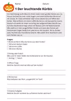 Vorschau - Arbeitsblätter - Kostenlos: Lesetraining Halloween – Leseverständnis Klasse 3 - Seite 1