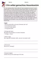 Vorschau - Arbeitsblätter - Kostenlos: Lesetraining Halloween – Leseverständnis Klasse 3 - Seite 2