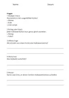 Vorschau - Stundenentwürfe - Sachtexte Klasse 3 – Halloween | Arbeitsblätter mit Fragen & Lösungen - Seite 3