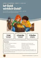 Vorschau - Arbeitsblätter - Dichte bestimmen Chemie Klasse 7 8 | Arbeitsheft 17 Seiten mit Lösungen | Stoffe erkennen, Gold und Messing, Erkenntnisweg, kognitiver Konflikt | Chemie im Widerspruch 2 - Seite 1