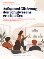 Vorschau - Stundenentwürfe - Aufbau und Gliederung des Schulwesens erschließen | Unterricht mit Lösungen | Pädagogik Oberstufe - Deckblatt