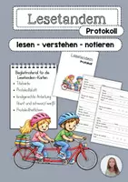 Vorschau - Arbeitsblätter - Lesetandem – Anleitung & Leseprotokoll - Deckblatt
