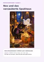 Vorschau - Arbeitsblätter - Mathe Escape Room - Halloween Klasse 4 - Deckblatt