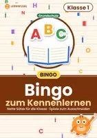 Vorschau - Spiele - Kennenlernspiele Klasse 1 | Bingo Domino & Schwarzer Peter | Schulstart - Deckblatt