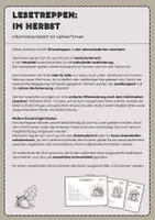 Vorschau - Fördermaterial/Inklusion - Lesetreppen Herbst: 30 differenzierte Lesekarten - Leseflüssigkeit - Seite 1