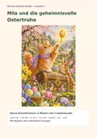 Vorschau - Arbeitsblätter - Mathe Escape Room - Ostern Klasse 4 - Deckblatt