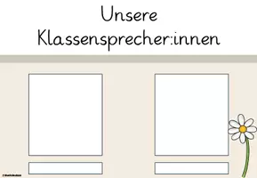 Vorschau - Poster - Klassensprecher/Klassensprecherin Aushang - Seite 1