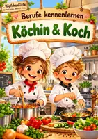 Vorschau - Mal- und Bastelvorlagen - Materialpaket - Gastroküche | Lernheft & Malbuch – Berufe kennenlernen - Seite 1