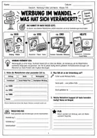 Vorschau - Arbeitsblätter - Werbung analysieren | Werbeslogans früher und heute - Seite 1
