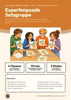 Vorschau - Unterrichtsreihen - Satzgruppe des Pythagoras Gruppenpuzzle Mathematik Klasse 8 9 | Expertenpuzzle 20 Seiten mit Lösungen | Kathetensatz, Höhensatz, Beweis, Umkehrung | Pythagoras fünfmal anders 3 - Seite 1