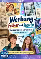 Vorschau - Arbeitsblätter - Werbung analysieren | Werbeslogans früher und heute - Deckblatt