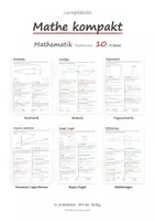 Vorschau - Poster - Mathe Lernplakate Klasse 5–10 Realschule – Gesamtpaket mit 36 Postern - Seite 1