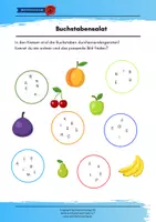 Vorschau - Arbeitsblätter - Gratis Testmaterial Buchstabensalat - Deckblatt