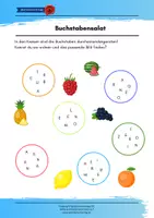 Vorschau - Arbeitsblätter - Gratis Testmaterial Buchstabensalat - Seite 1