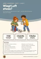 Vorschau - Arbeitsblätter - Luft und Gase Chemie Klasse 7 | Arbeitsheft 17 Seiten mit Lösungen | Luft hat Masse, Wägeversuch mit Ball, Stoffbegriff, Erkenntnisweg | Chemie im Widerspruch 5 - Seite 1