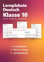 Vorschau - Poster - Deutsch Lernplakate 10 Realschule – 6 Poster: Manipulation, Apostroph, Expressionismus u. a. - Deckblatt