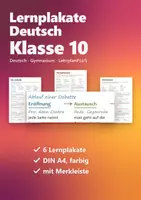 Vorschau - Poster - Deutsch Lernplakate 10 Gymnasium – 6 Poster: Die Debatte, Parabel, Textvergleich u. a. - Deckblatt