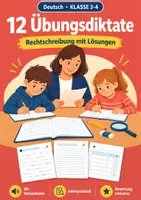Vorschau - Arbeitsblätter - Diktate Klasse 3-4 – 12 Übungsdiktate - Deckblatt