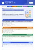 Vorschau - Arbeitsblätter - Binomische Formeln Spickzettel Klasse 8 - Seite 1